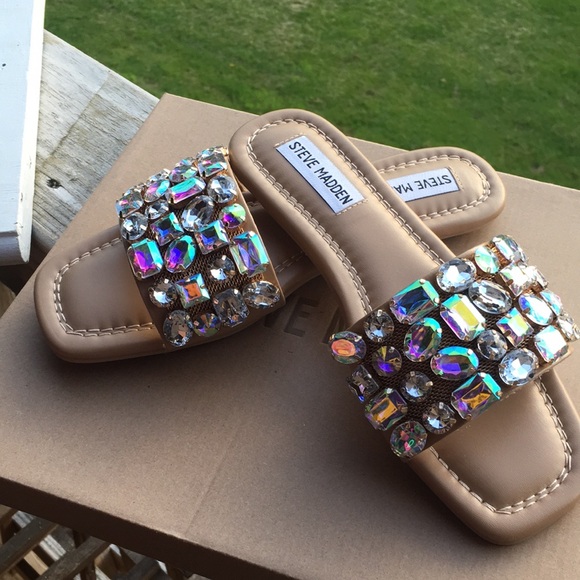 💕HP💎Steve Maddens Beautiful Crystal Stone Sli - Picture 4 of 16